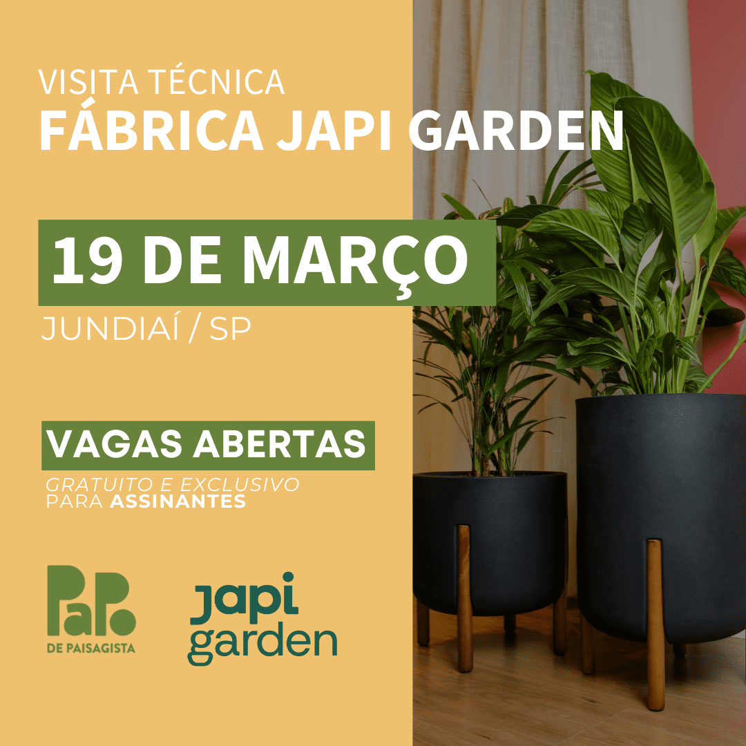 Visita Fábrica Japi Garden - dia 19 de março - das 14h às 17h